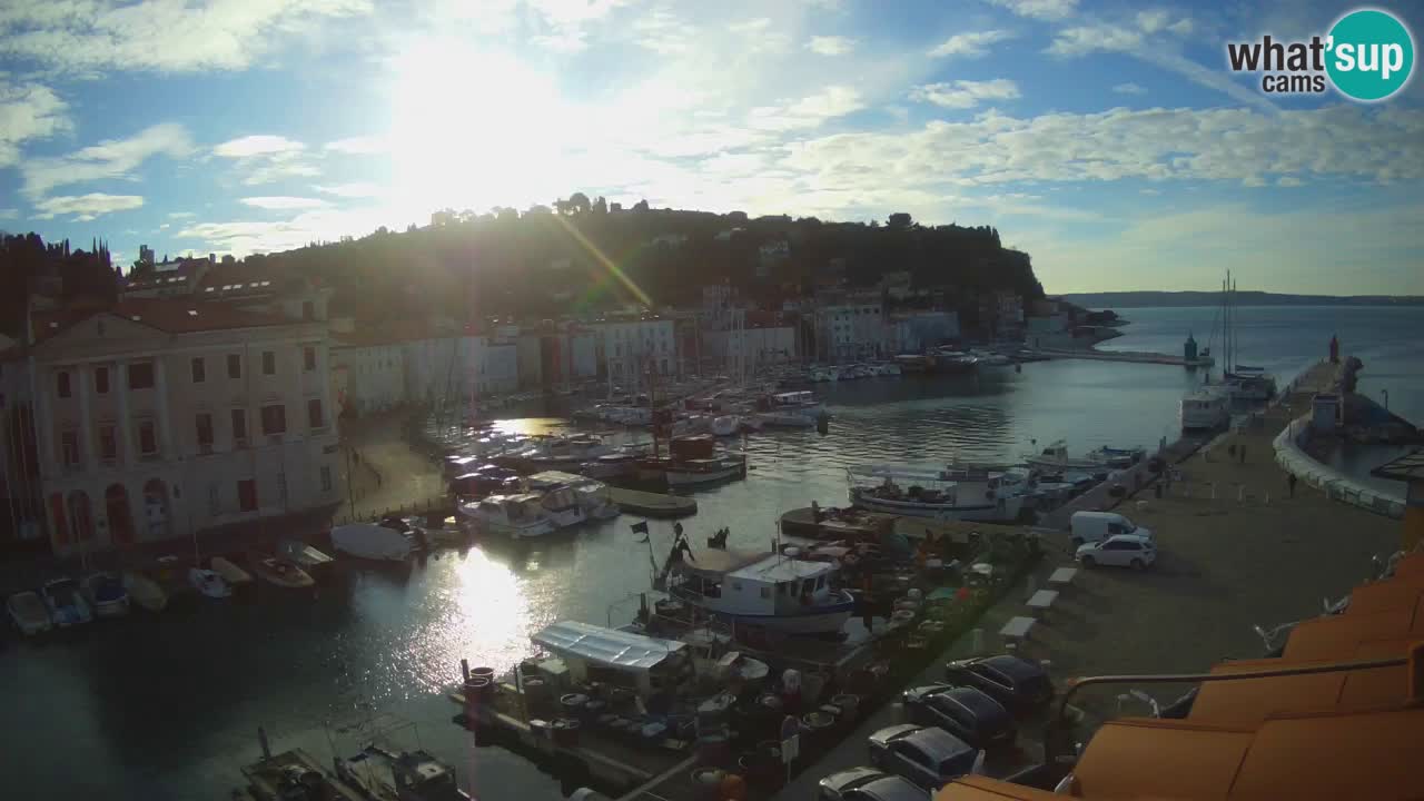 Live webcam da Pirano “Mandrač” – Splendida vista live da Villa Piranesi