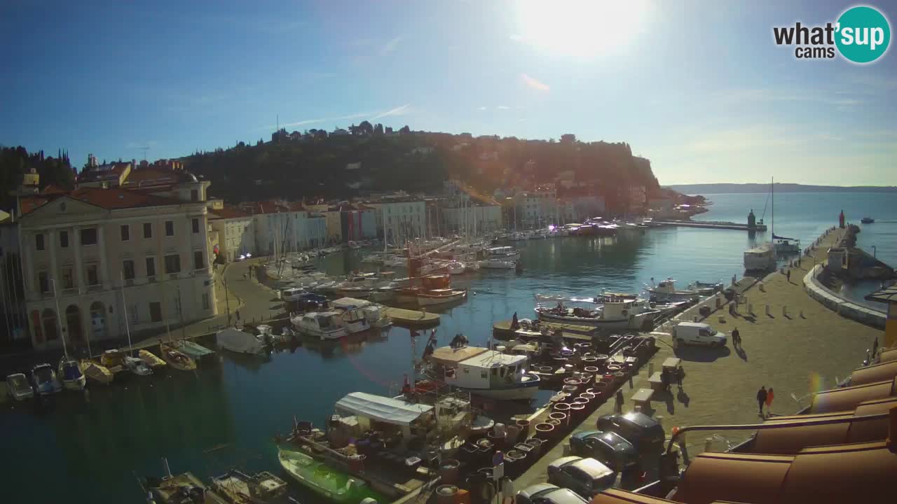 Live webcam da Pirano “Mandrač” – Splendida vista live da Villa Piranesi