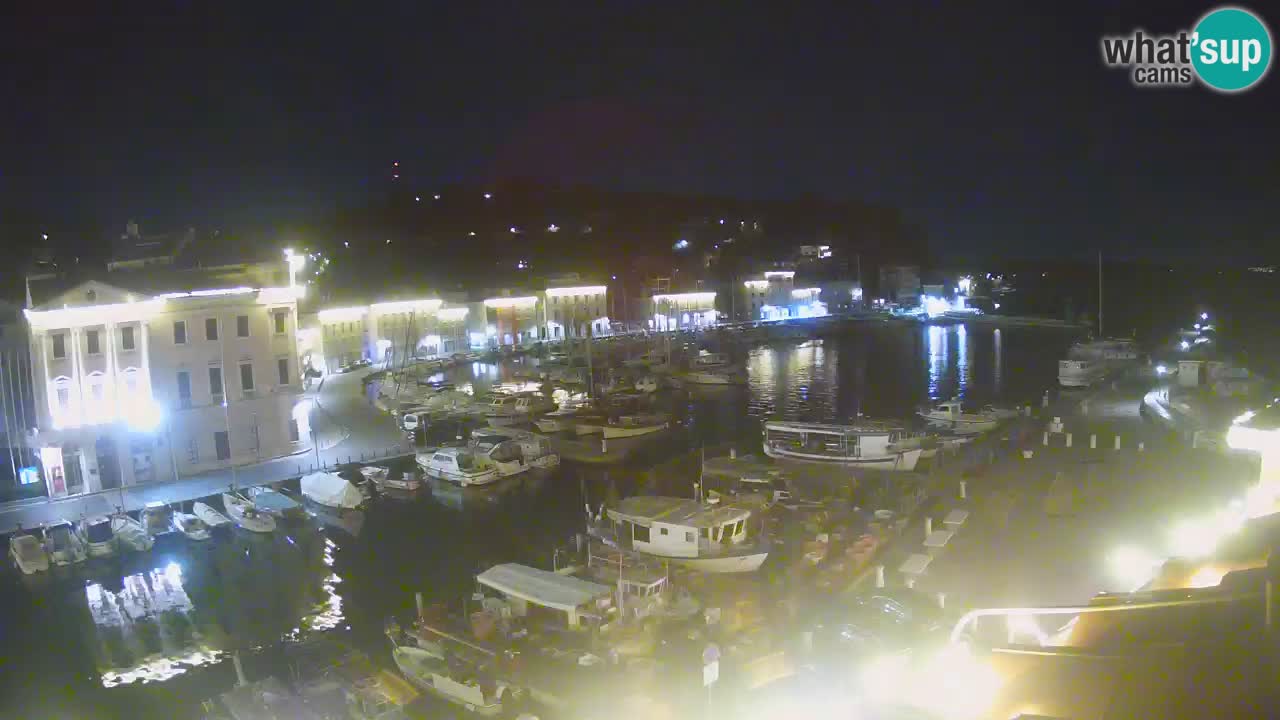 Webcam en direct de Piran “Mandrač” – Incroyable vue en direct de la Villa Piranesi