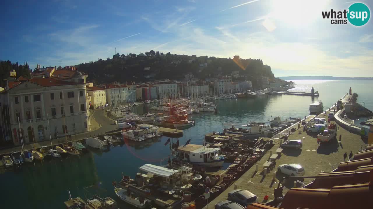 Live webcam from Piran “Mandrač” – Amazing live view from Villa Piranesi