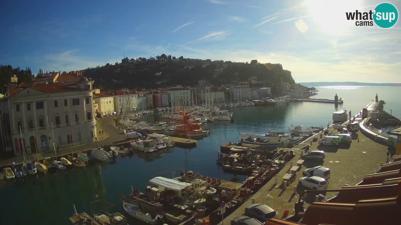 Live webcam da Pirano “Mandrač” – Splendida vista live da Villa Piranesi