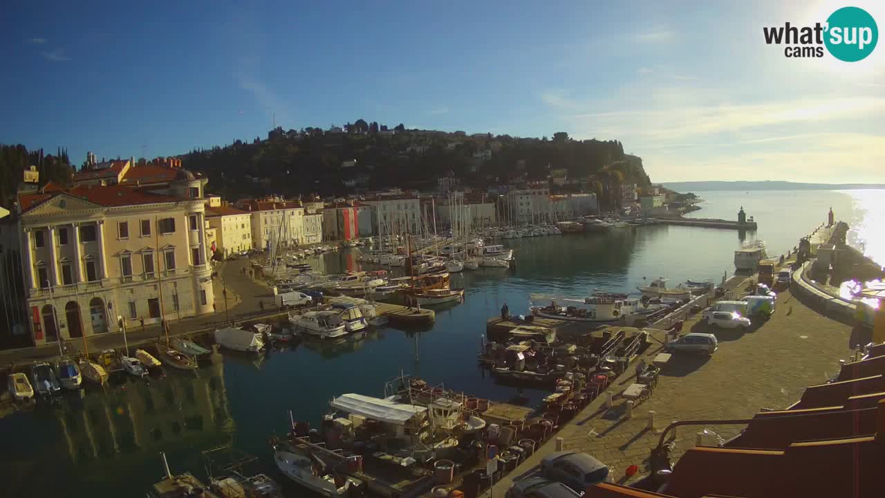 Live webcam da Pirano “Mandrač” – Splendida vista live da Villa Piranesi