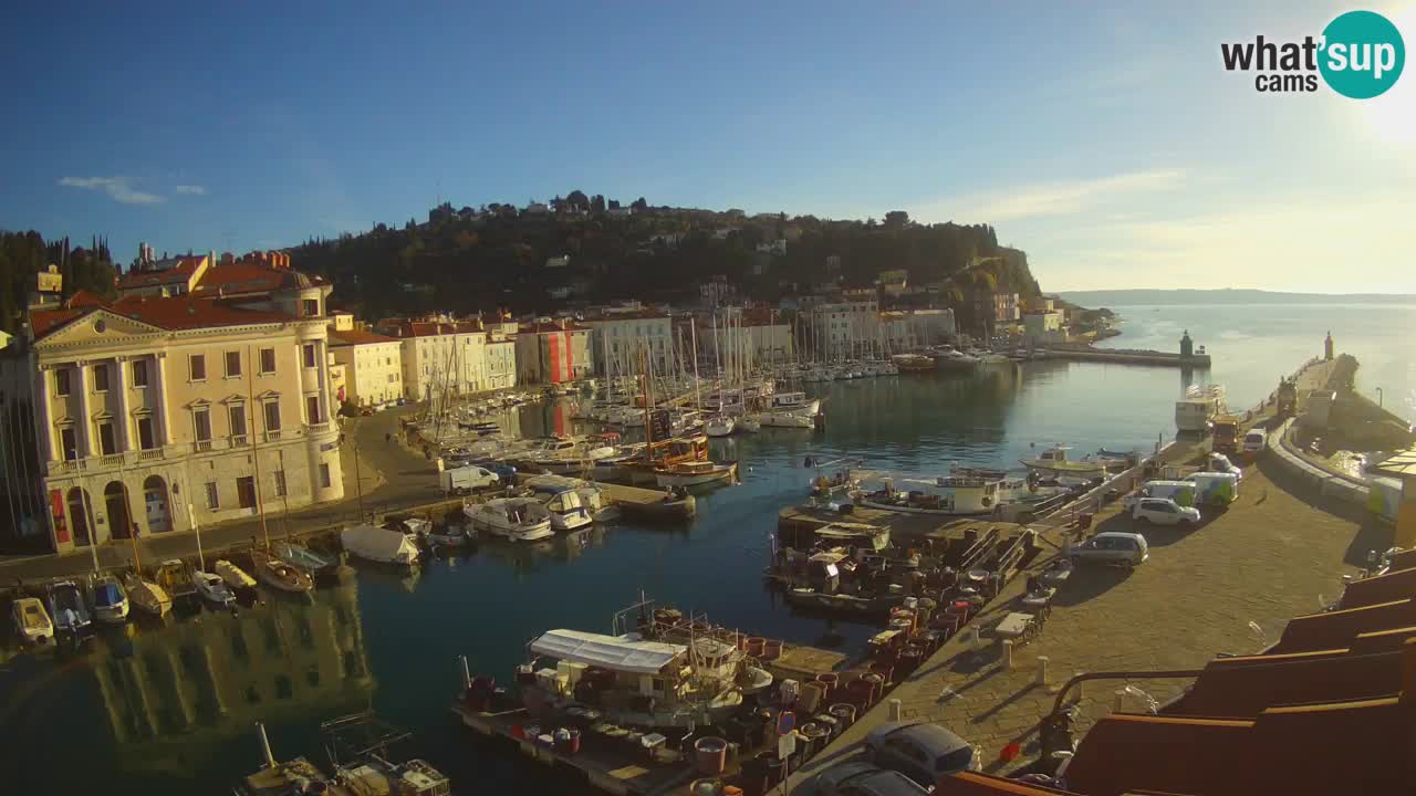 Live webcam da Pirano “Mandrač” – Splendida vista live da Villa Piranesi