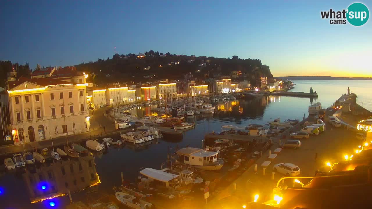 Live webcam da Pirano “Mandrač” – Splendida vista live da Villa Piranesi