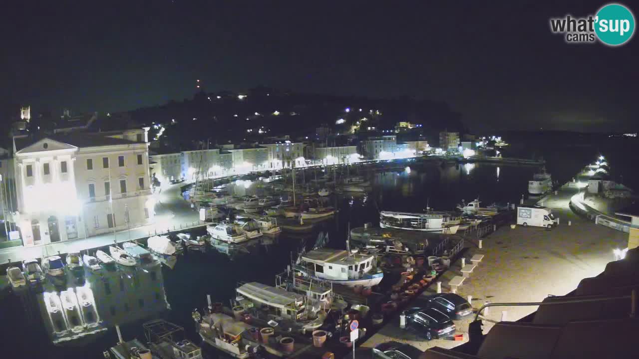 Live webcam da Pirano “Mandrač” – Splendida vista live da Villa Piranesi
