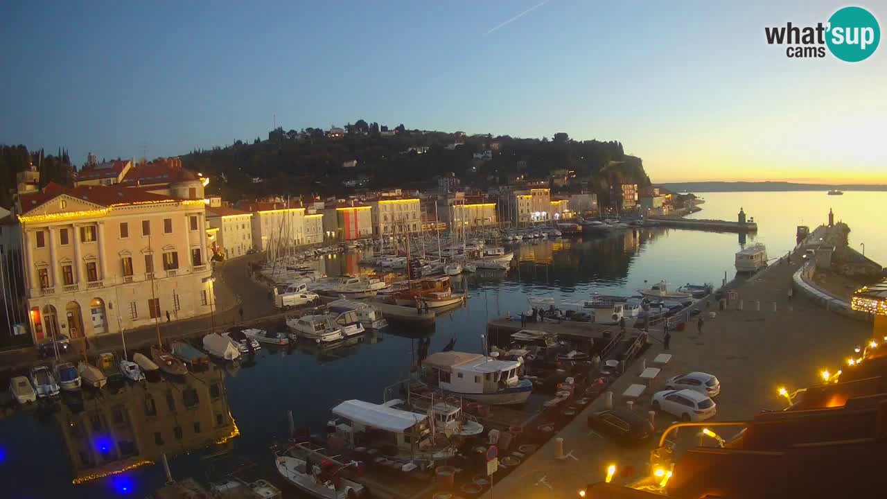 Iz Pirana Spletna kamera v živo “Mandrač” – Neverjeten pogled v živo iz Vile Piranesi