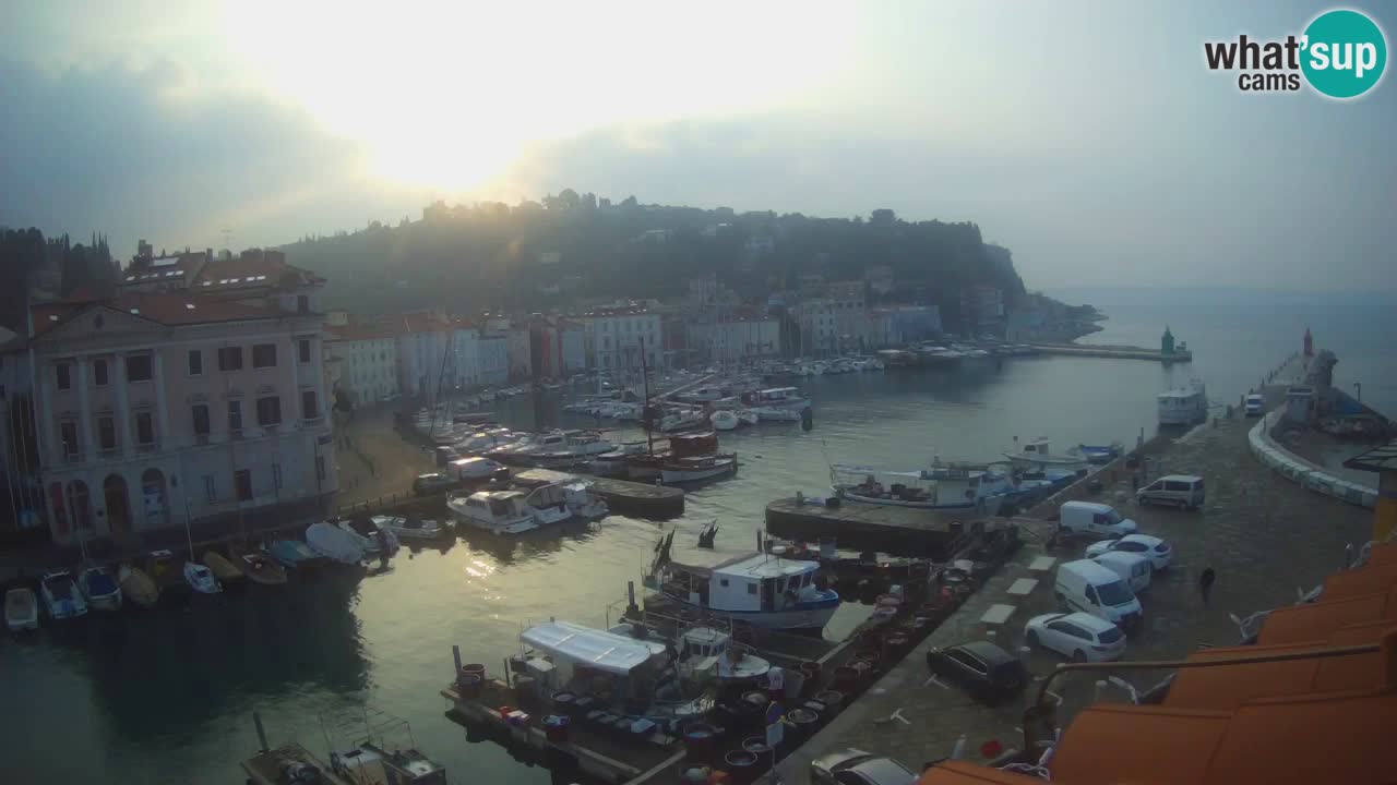 Live-Webcam aus Piran “Mandrač” – Erstaunliche Live-Ansicht von Villa Piranesi