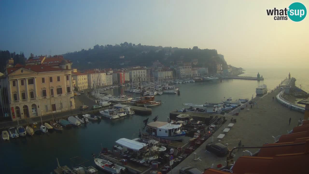 Live webcam from Piran “Mandrač” – Amazing live view from Villa Piranesi