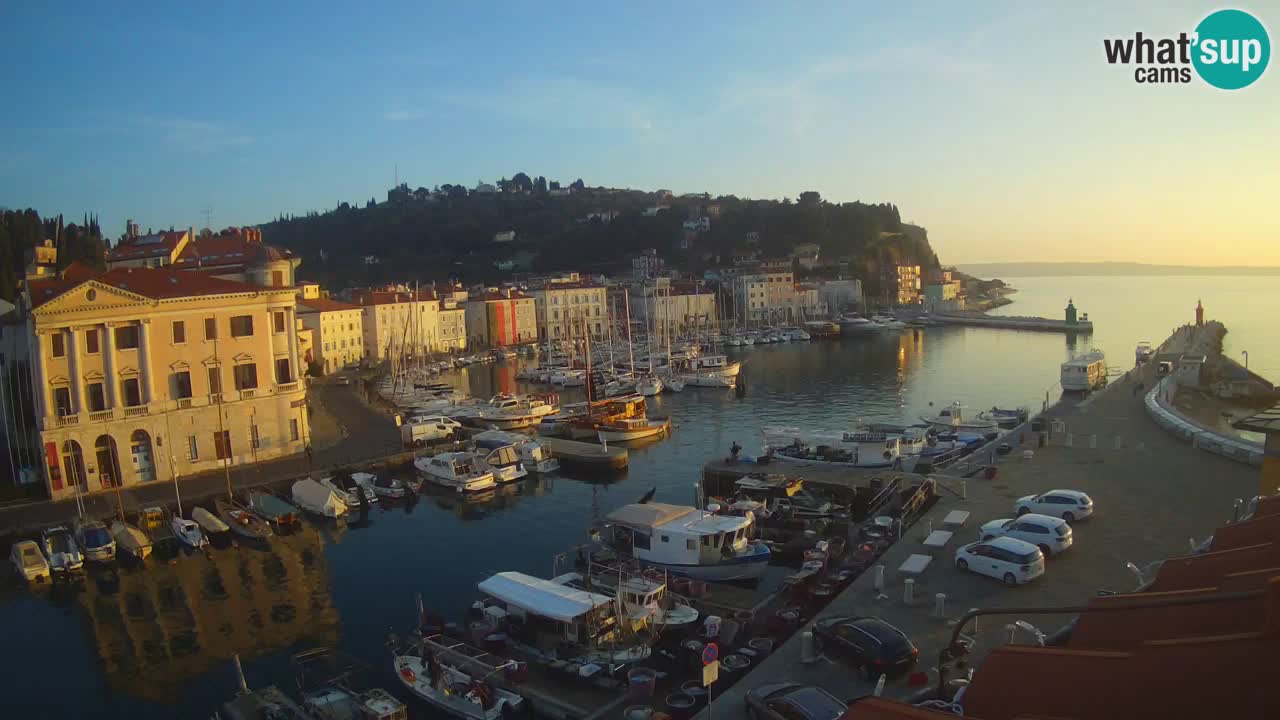 Live-Webcam aus Piran “Mandrač” – Erstaunliche Live-Ansicht von Villa Piranesi