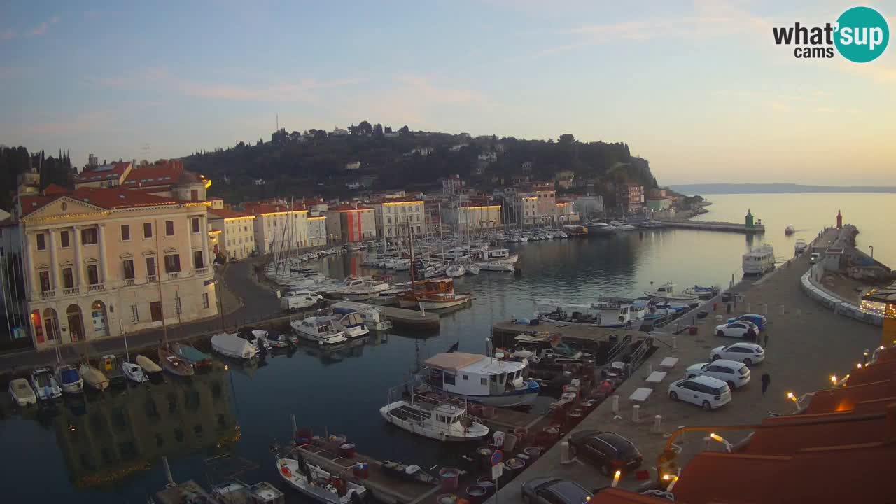 Live-Webcam aus Piran “Mandrač” – Erstaunliche Live-Ansicht von Villa Piranesi