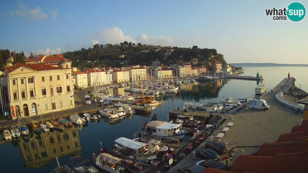Live-Webcam aus Piran “Mandrač” – Erstaunliche Live-Ansicht von Villa Piranesi