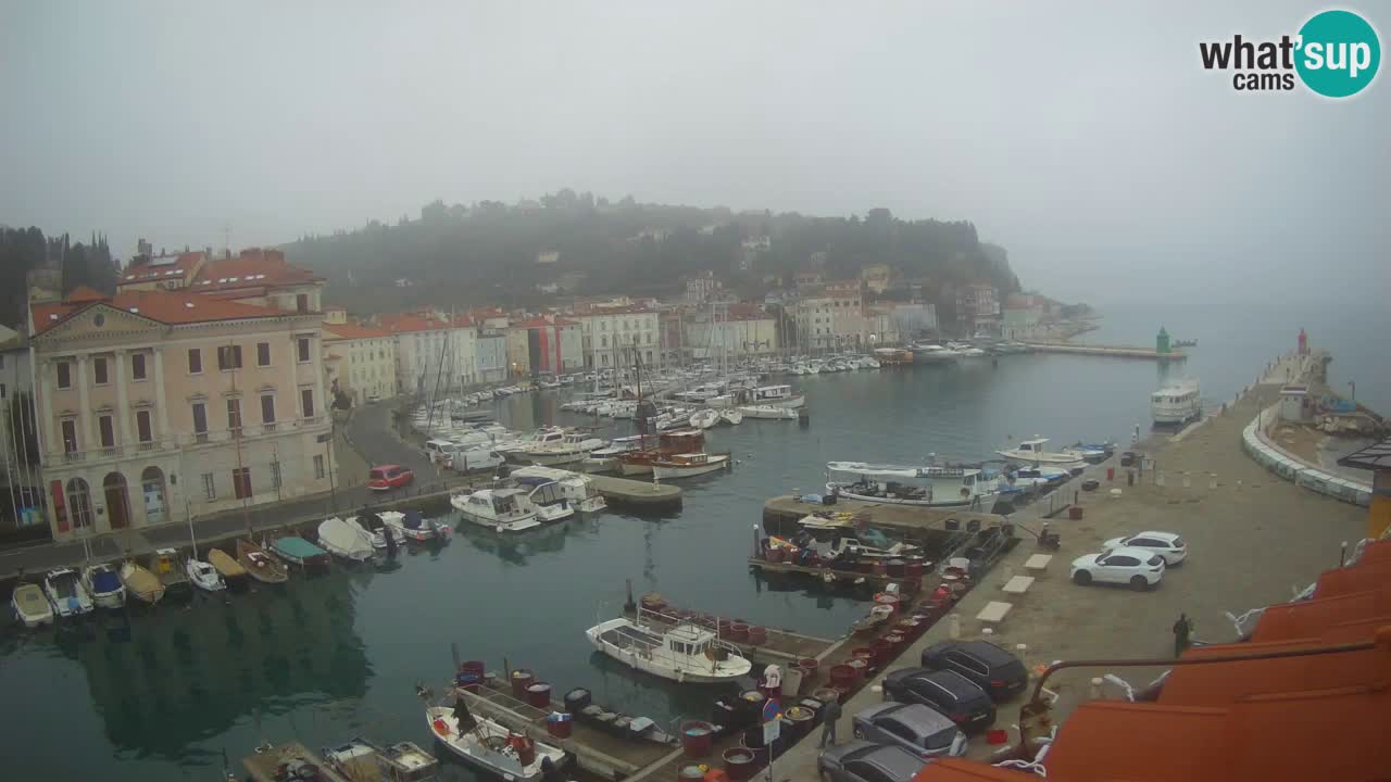 Live webcam from Piran “Mandrač” – Amazing live view from Villa Piranesi