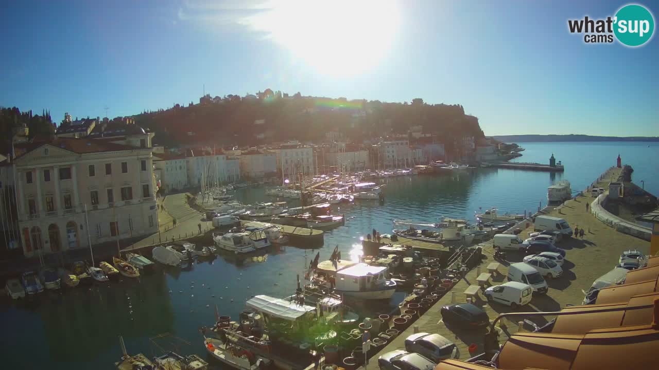 Live webcam da Pirano “Mandrač” – Splendida vista live da Villa Piranesi