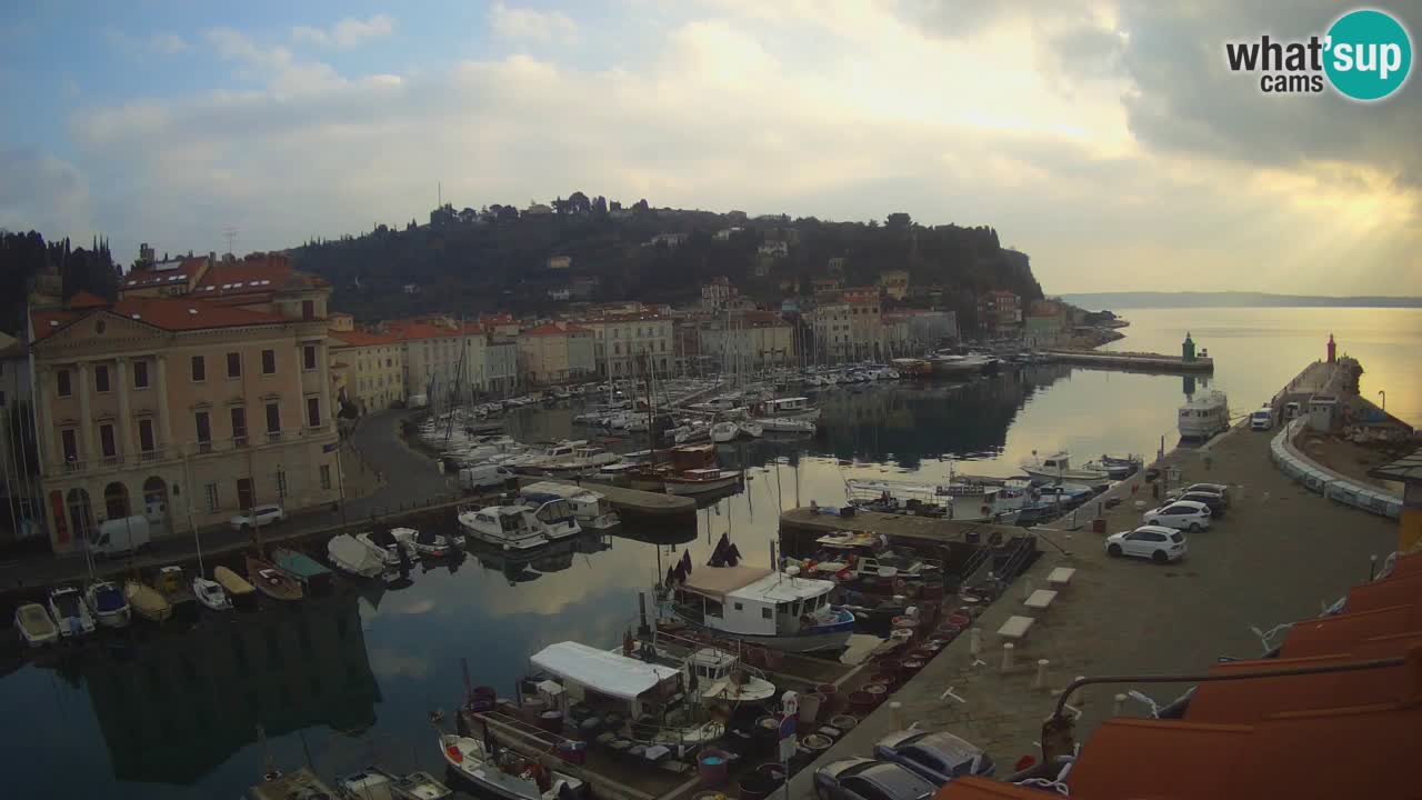 Live webcam from Piran “Mandrač” – Amazing live view from Villa Piranesi