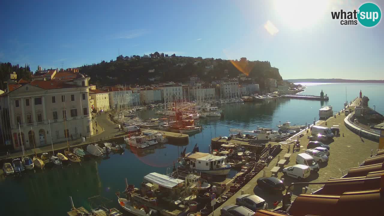 Live-Webcam aus Piran “Mandrač” – Erstaunliche Live-Ansicht von Villa Piranesi