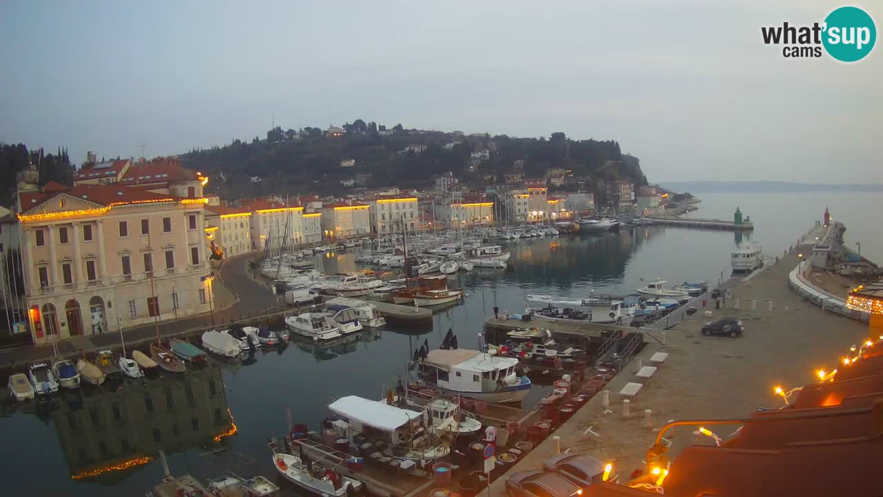 Live webcam from Piran “Mandrač” – Amazing live view from Villa Piranesi