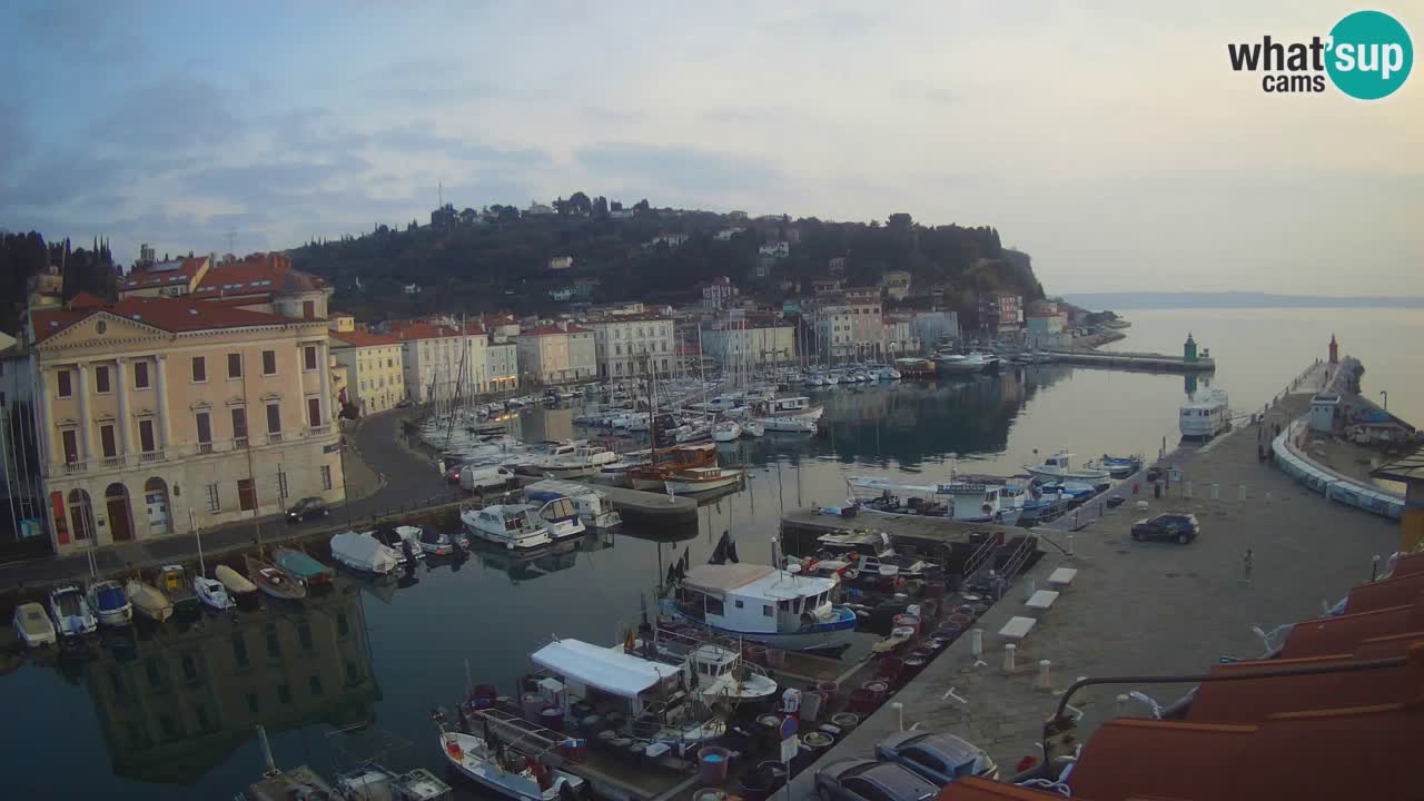 Live webcam from Piran “Mandrač” – Amazing live view from Villa Piranesi