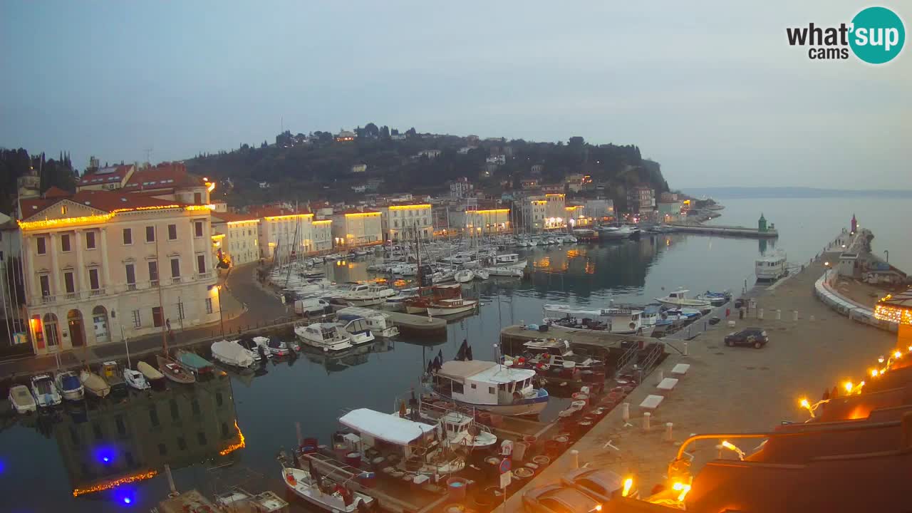 Live-Webcam aus Piran “Mandrač” – Erstaunliche Live-Ansicht von Villa Piranesi