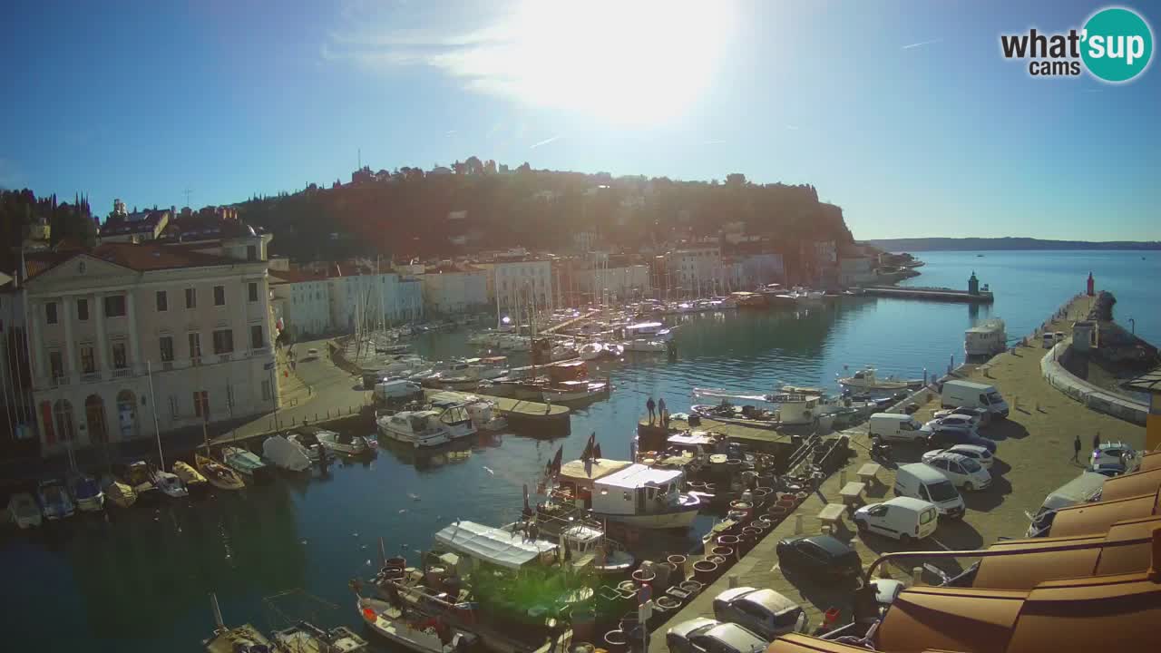 Live webcam da Pirano “Mandrač” – Splendida vista live da Villa Piranesi