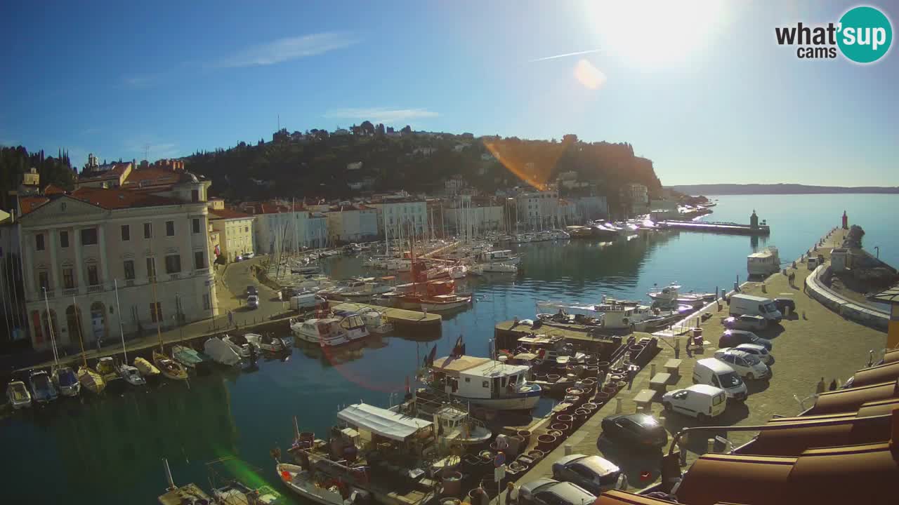 Cámara web en vivo desde Piran “Mandrač” – Increíble vista en vivo desde Villa Piranesi