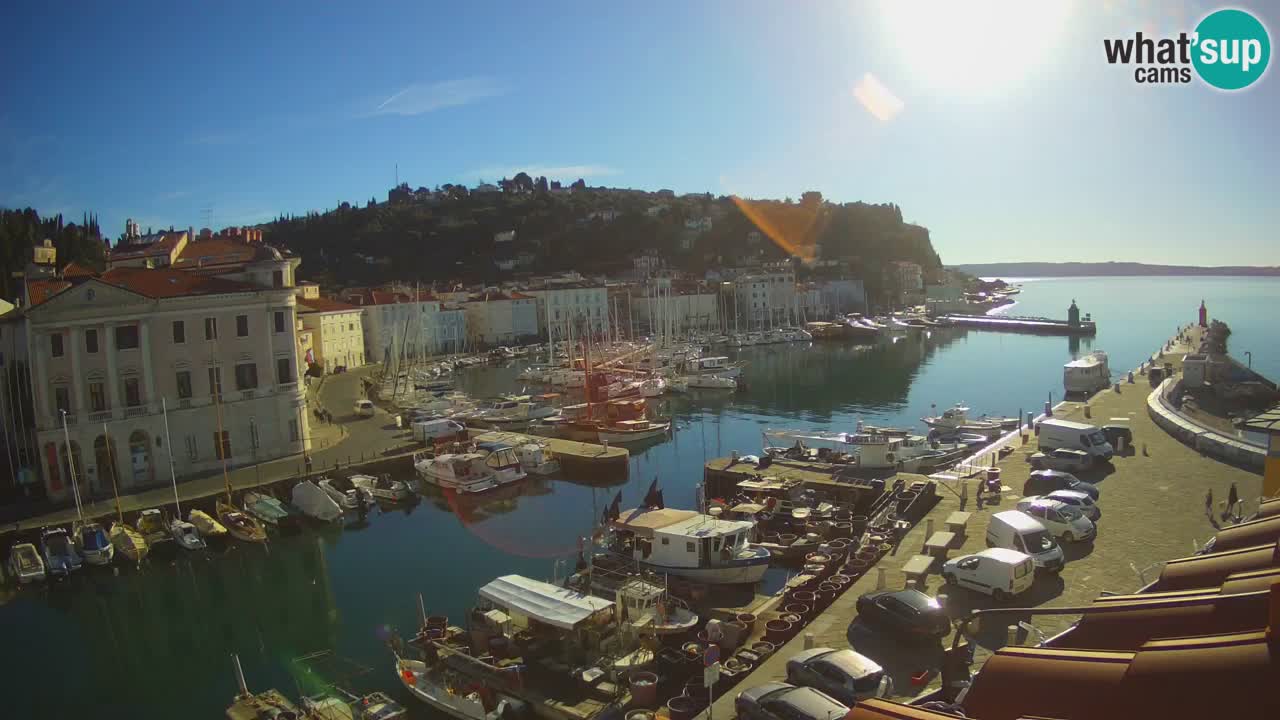 Live-Webcam aus Piran “Mandrač” – Erstaunliche Live-Ansicht von Villa Piranesi