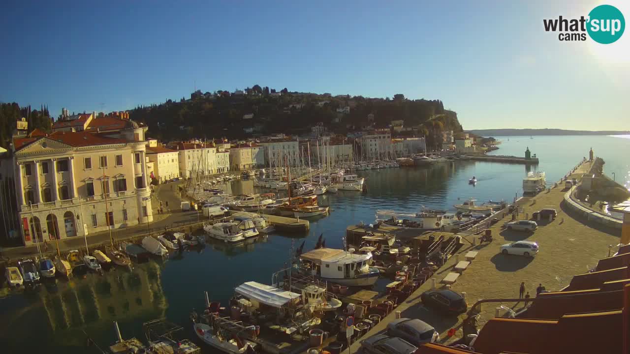 Live webcam da Pirano “Mandrač” – Splendida vista live da Villa Piranesi