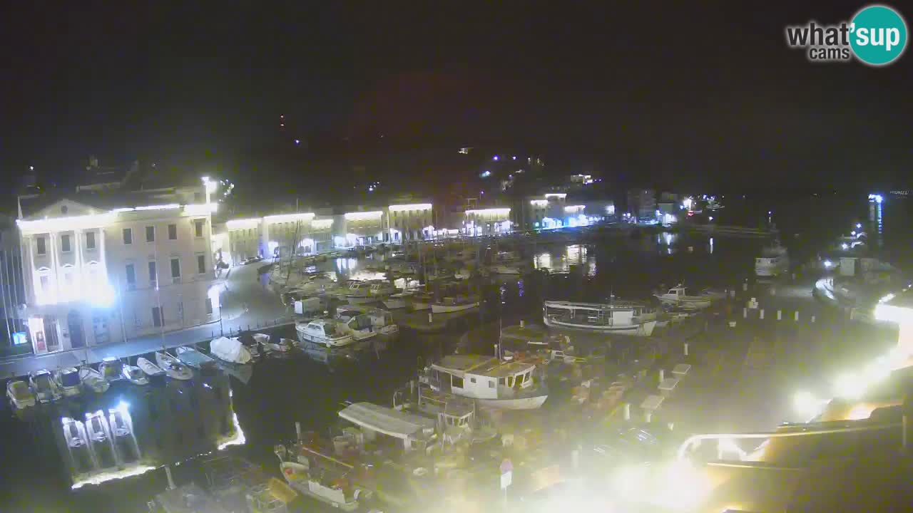 Live webcam da Pirano “Mandrač” – Splendida vista live da Villa Piranesi