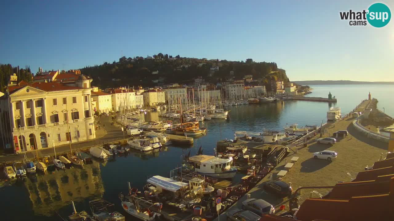 Live-Webcam aus Piran “Mandrač” – Erstaunliche Live-Ansicht von Villa Piranesi