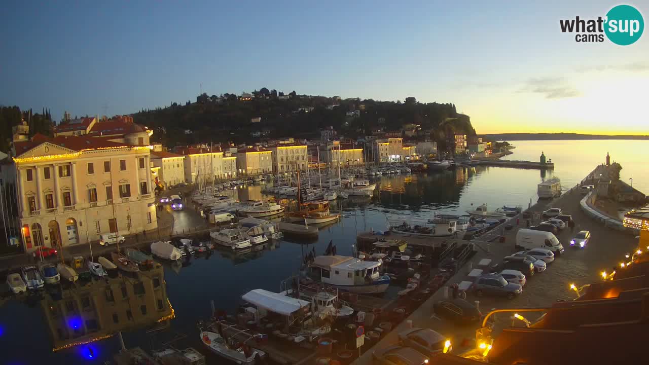 Live webcam da Pirano “Mandrač” – Splendida vista live da Villa Piranesi