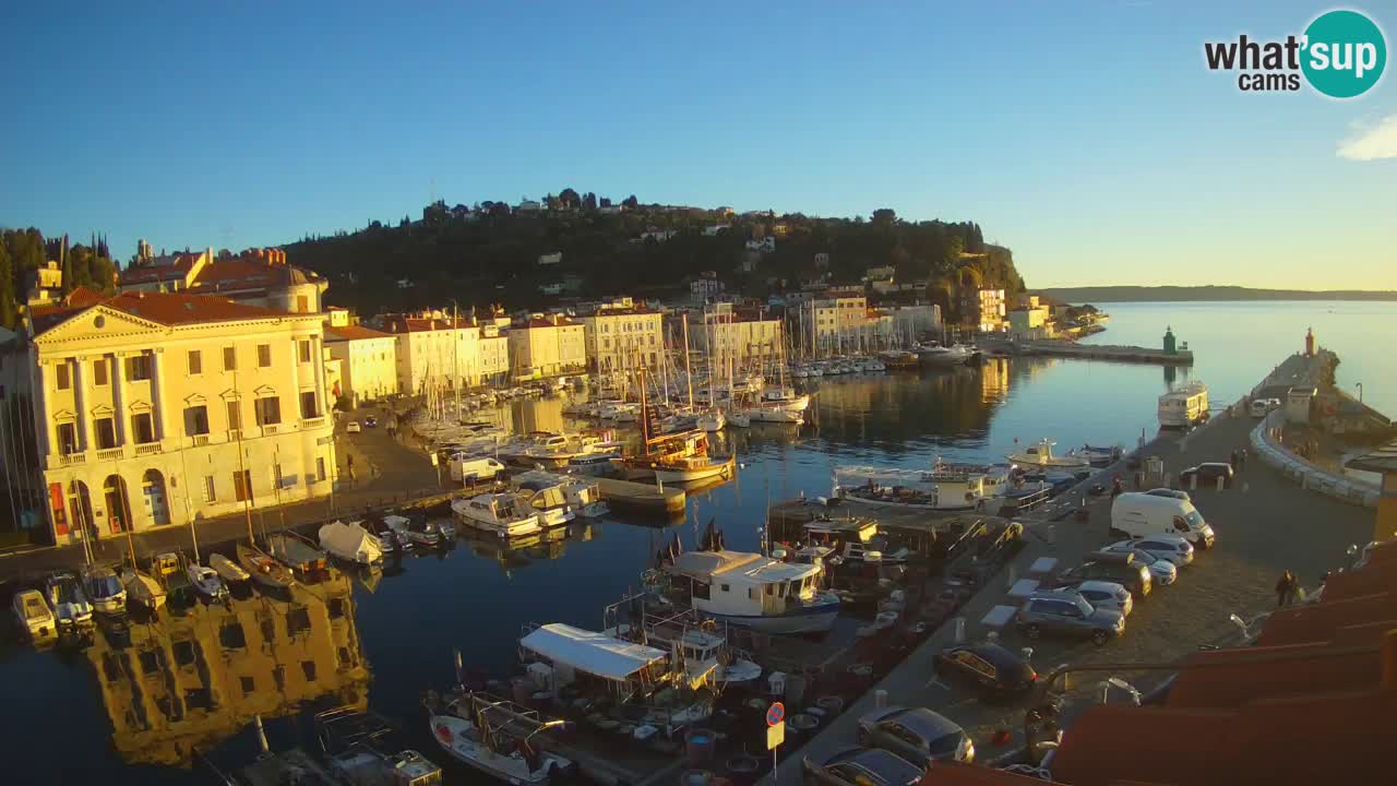 Live-Webcam aus Piran “Mandrač” – Erstaunliche Live-Ansicht von Villa Piranesi