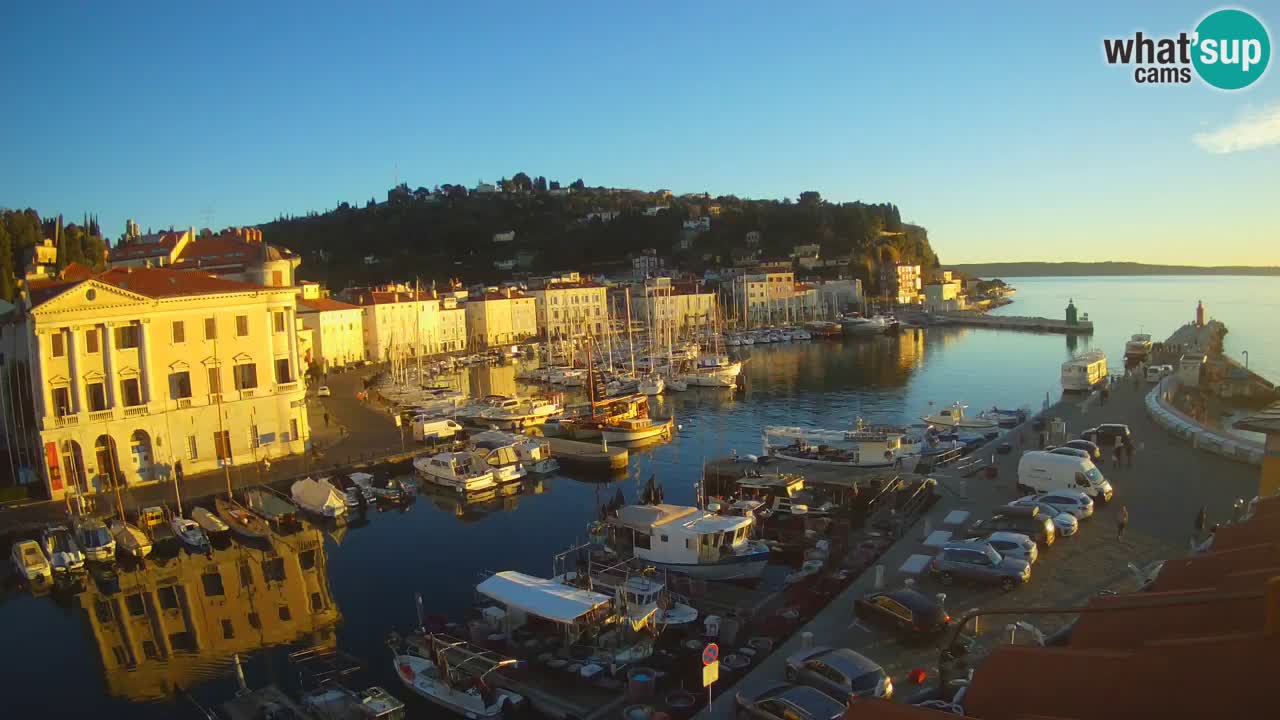 Live webcam from Piran “Mandrač” – Amazing live view from Villa Piranesi
