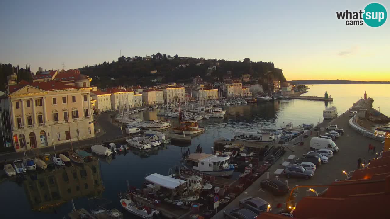 Live-Webcam aus Piran “Mandrač” – Erstaunliche Live-Ansicht von Villa Piranesi