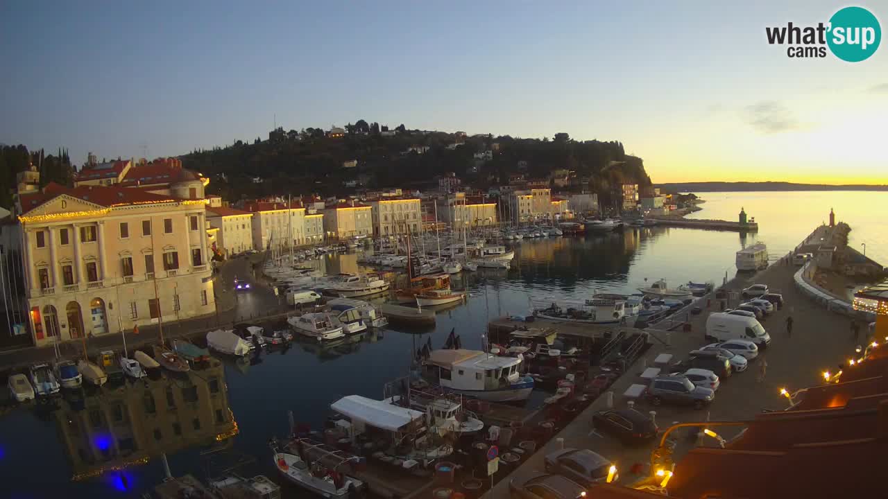 Live-Webcam aus Piran “Mandrač” – Erstaunliche Live-Ansicht von Villa Piranesi