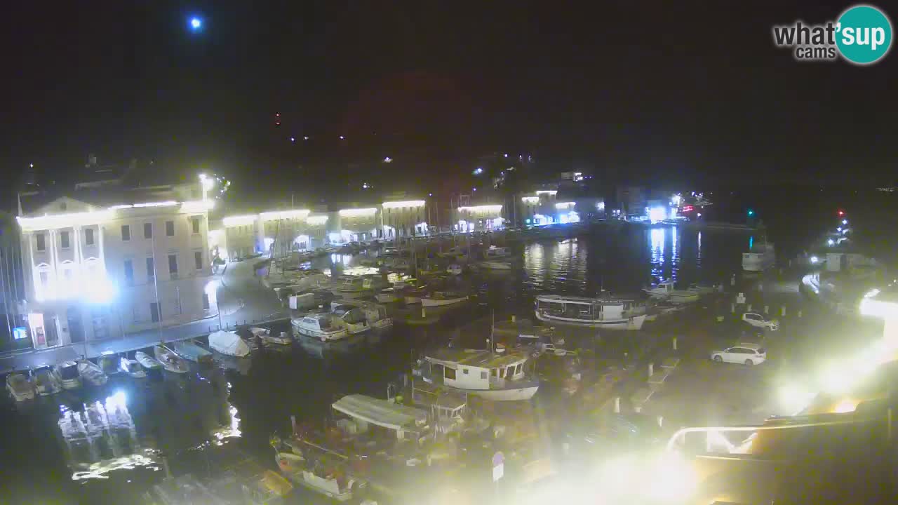 Webcam en direct de Piran “Mandrač” – Incroyable vue en direct de la Villa Piranesi