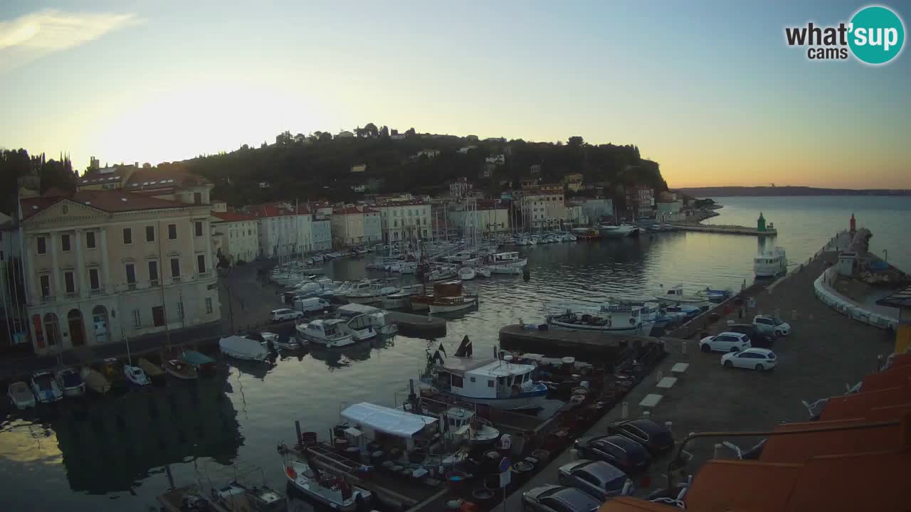 Live webcam from Piran “Mandrač” – Amazing live view from Villa Piranesi