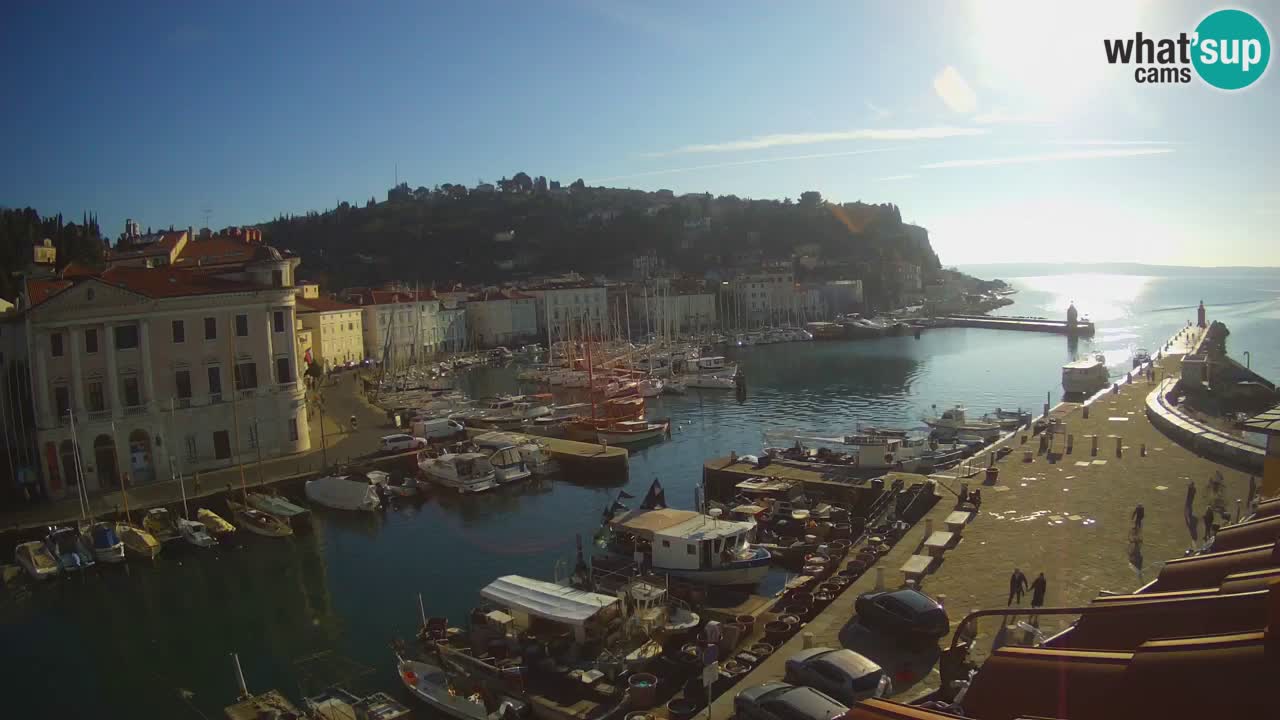 Live webcam from Piran “Mandrač” – Amazing live view from Villa Piranesi