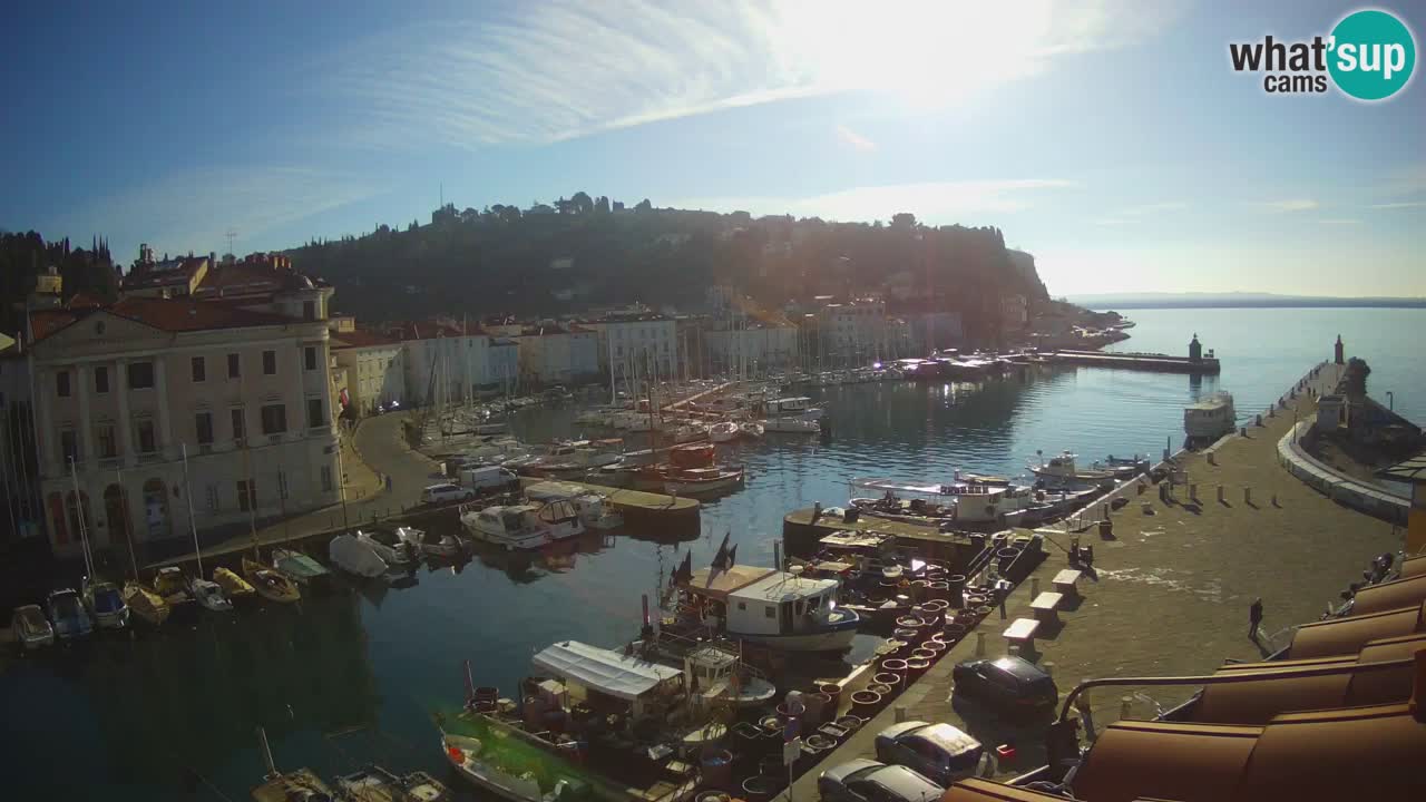 Live webcam da Pirano “Mandrač” – Splendida vista live da Villa Piranesi