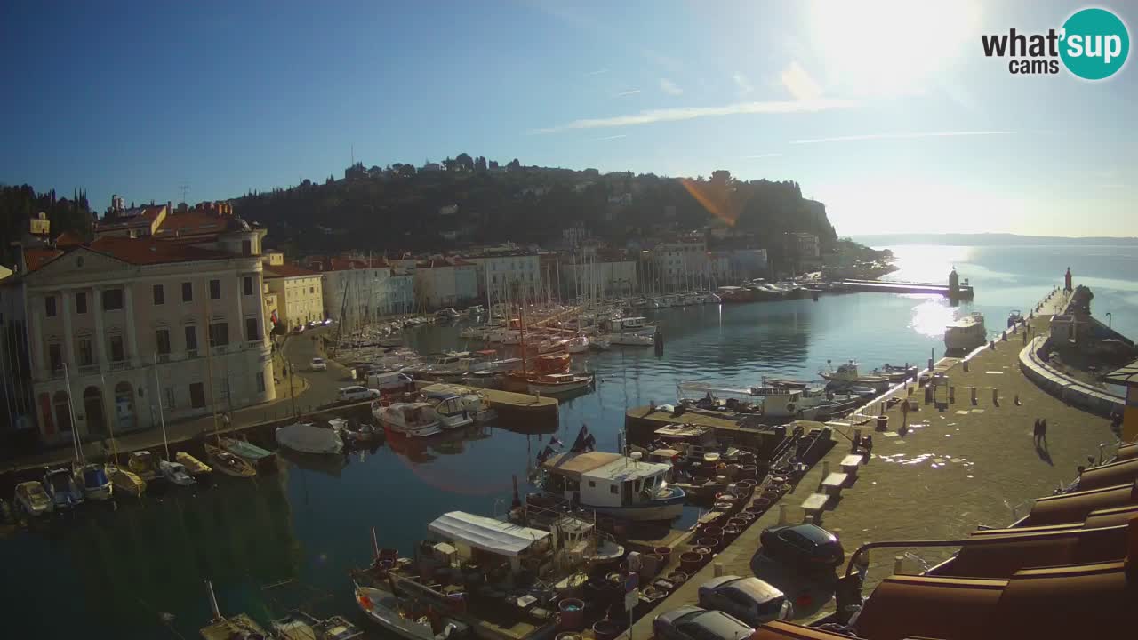 Live webcam from Piran “Mandrač” – Amazing live view from Villa Piranesi