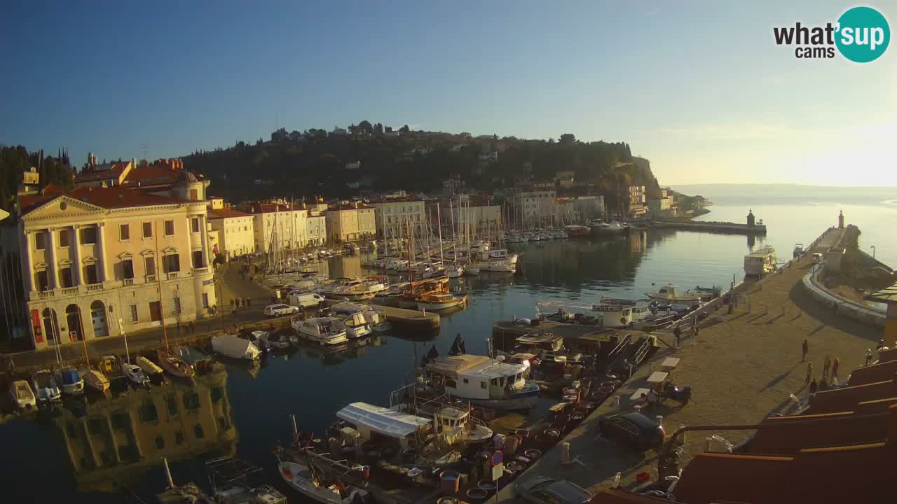 Live webcam da Pirano “Mandrač” – Splendida vista live da Villa Piranesi