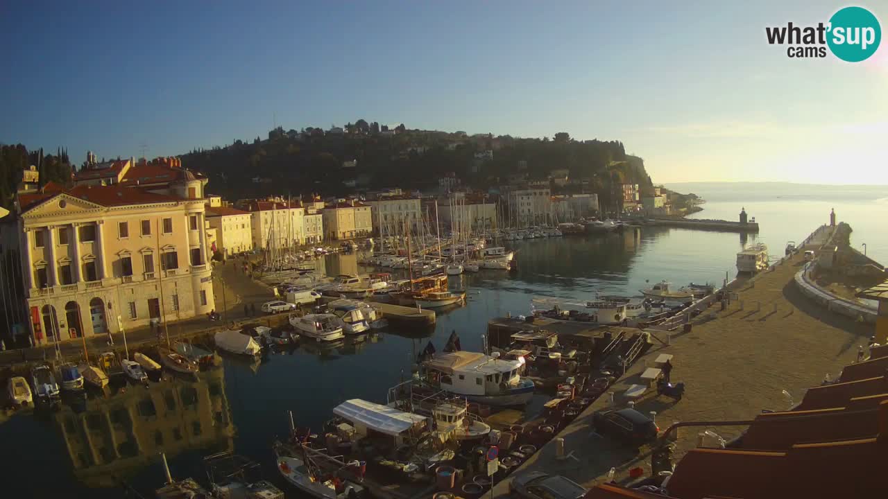 Live webcam from Piran “Mandrač” – Amazing live view from Villa Piranesi