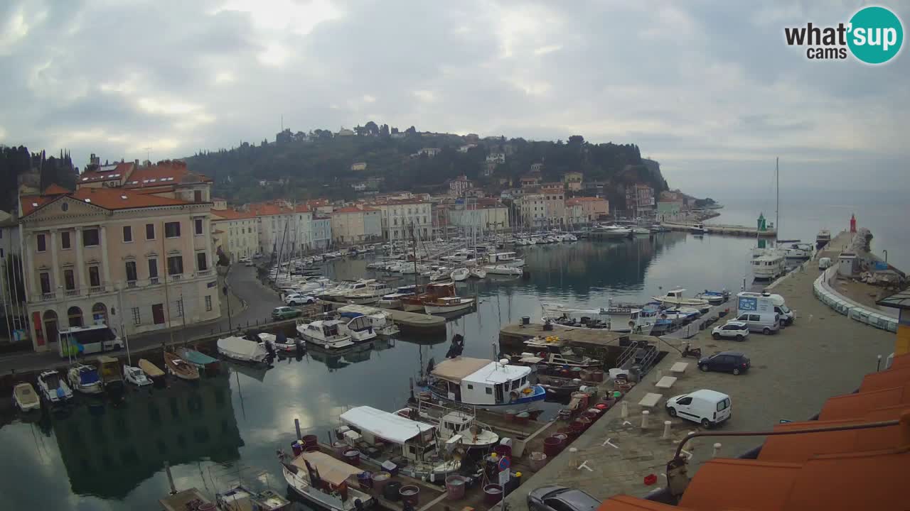 Live webcam from Piran “Mandrač” – Amazing live view from Villa Piranesi