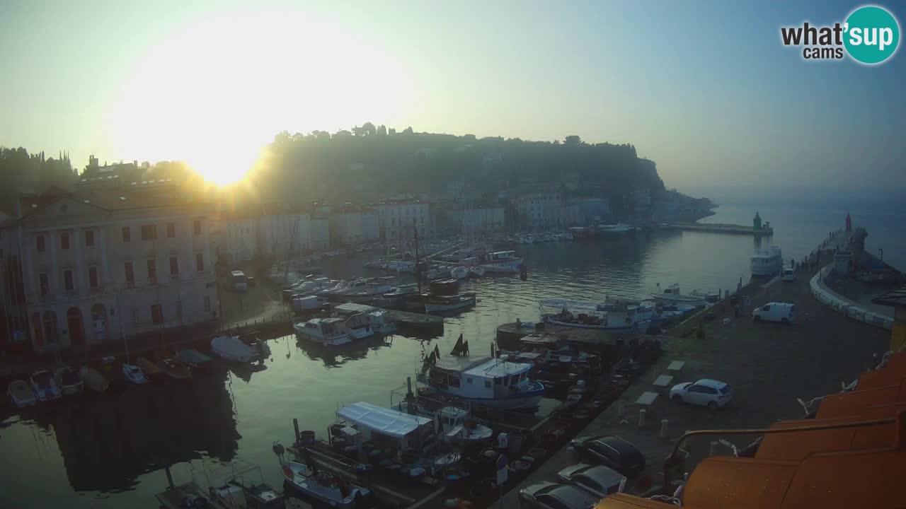 Live webcam da Pirano “Mandrač” – Splendida vista live da Villa Piranesi