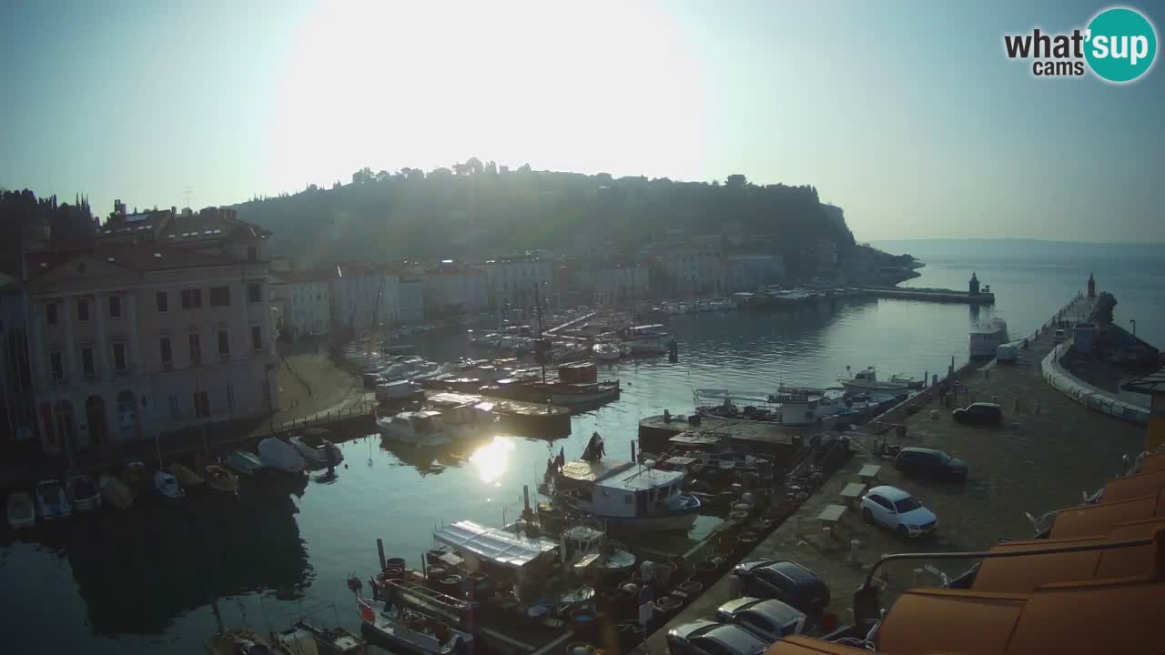 Live-Webcam aus Piran “Mandrač” – Erstaunliche Live-Ansicht von Villa Piranesi