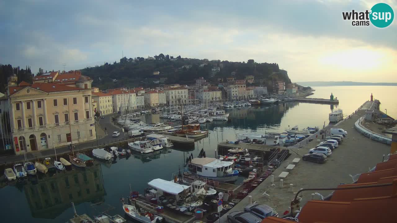 Live-Webcam aus Piran “Mandrač” – Erstaunliche Live-Ansicht von Villa Piranesi