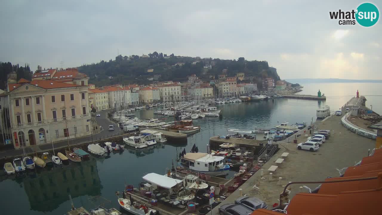 Live webcam from Piran “Mandrač” – Amazing live view from Villa Piranesi