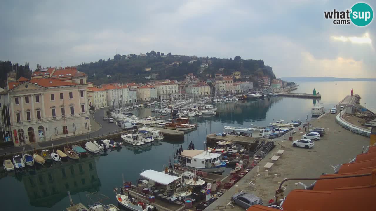 Live webcam da Pirano “Mandrač” – Splendida vista live da Villa Piranesi