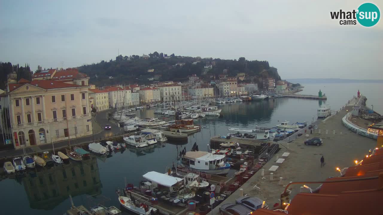 Cámara web en vivo desde Piran “Mandrač” – Increíble vista en vivo desde Villa Piranesi