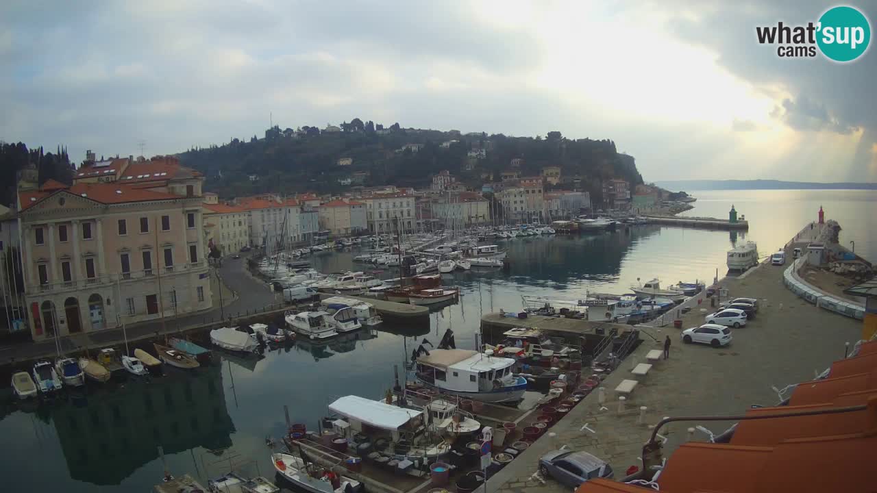 Live-Webcam aus Piran “Mandrač” – Erstaunliche Live-Ansicht von Villa Piranesi