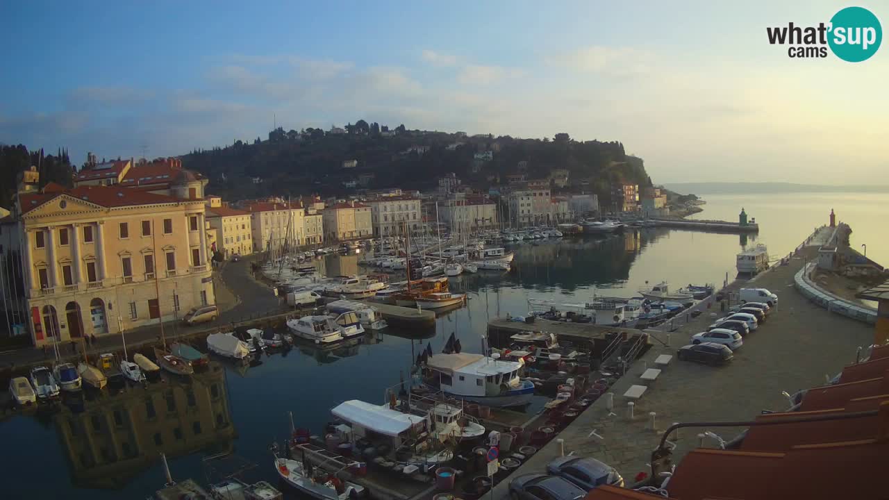 Live webcam from Piran “Mandrač” – Amazing live view from Villa Piranesi