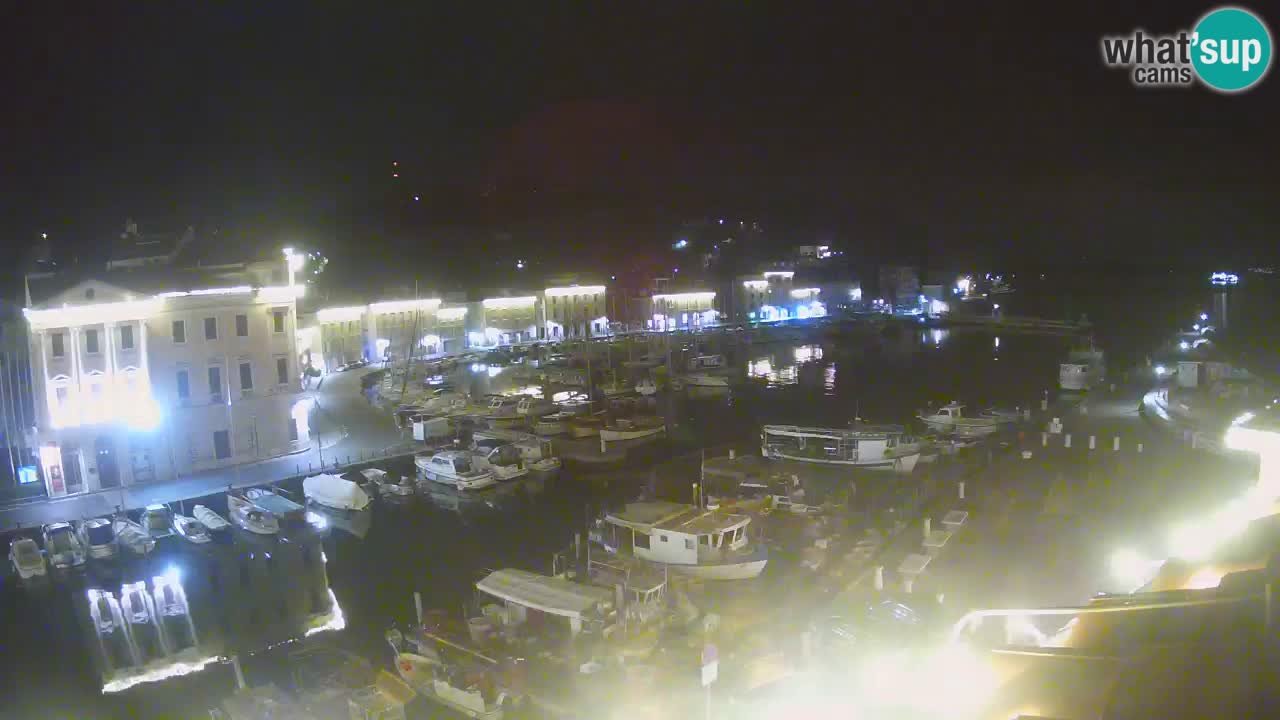 Webcam en direct de Piran “Mandrač” – Incroyable vue en direct de la Villa Piranesi